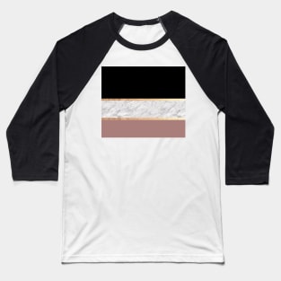 Black and gold marble Baseball T-Shirt